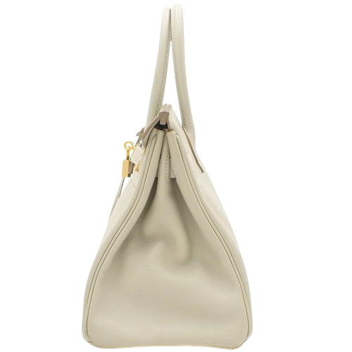 Birkin 30 Swift 皮革款，珍珠灰，带 X 印章