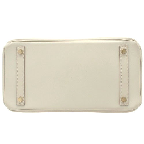 Birkin 30 Swift 皮革款，珍珠灰，带 X 印章