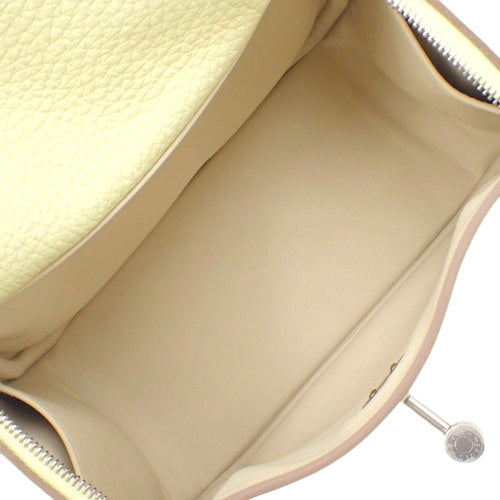 [新品] Lindy Mini Taurillon Clemence 皮革 钯金五金 Jaune Milton Beton W 印章