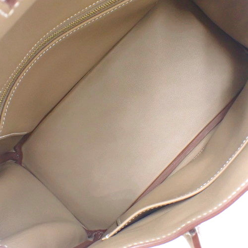 Birkin 25 in Vauxhall Swift Etoupe/Etoupe with X Stamp