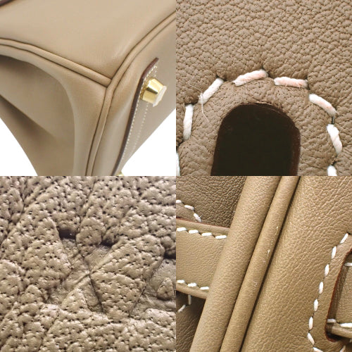 Birkin 25 in Vauxhall Swift Etoupe/Etoupe with X Stamp