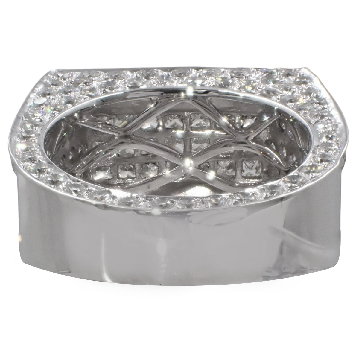 钻石戒指 5.00 K18 白金 WG