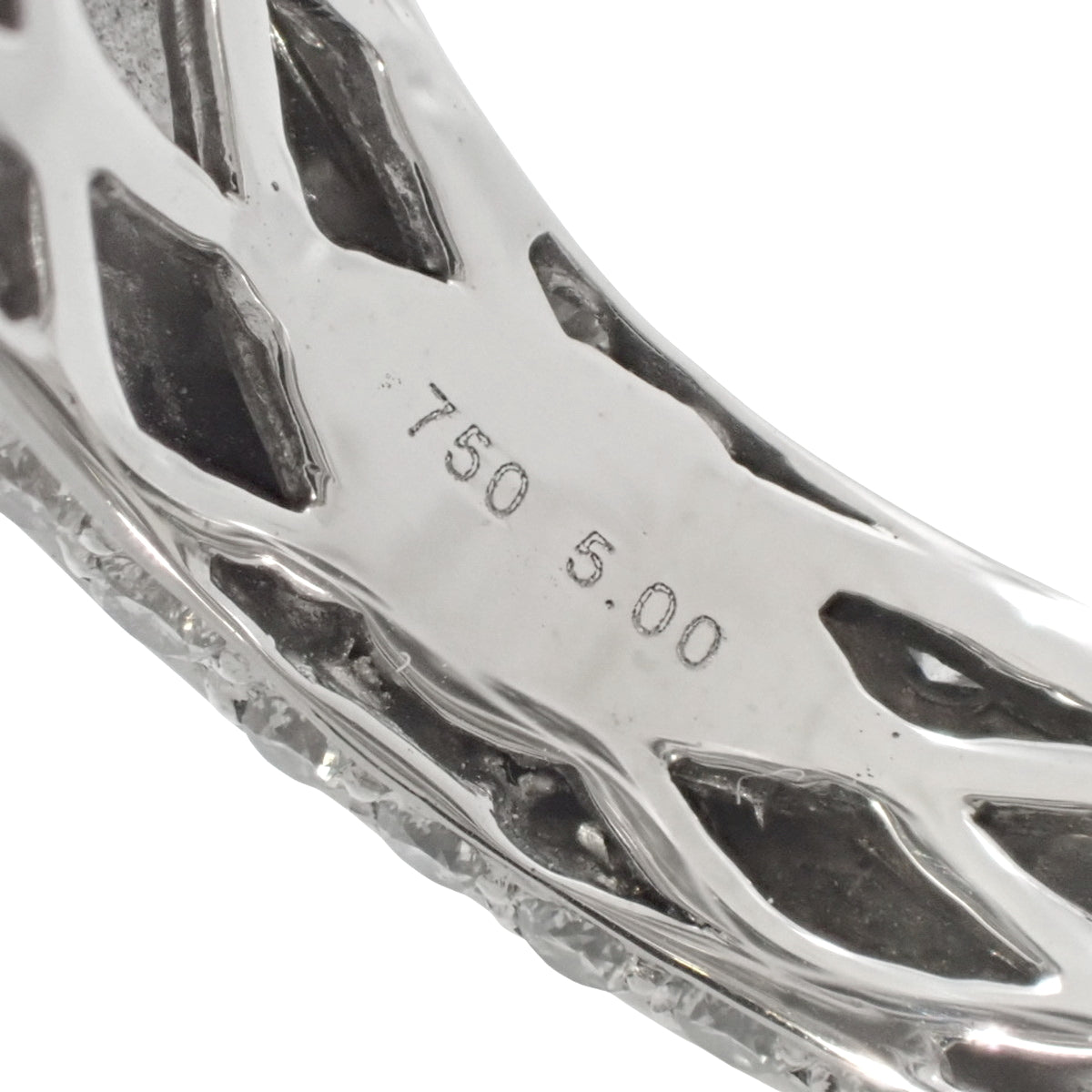 Diamond Ring 5.00 K18 White Gold WG