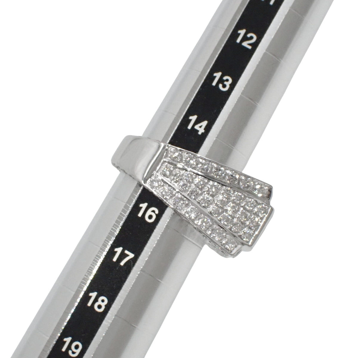 钻石戒指 5.00 K18 白金 WG