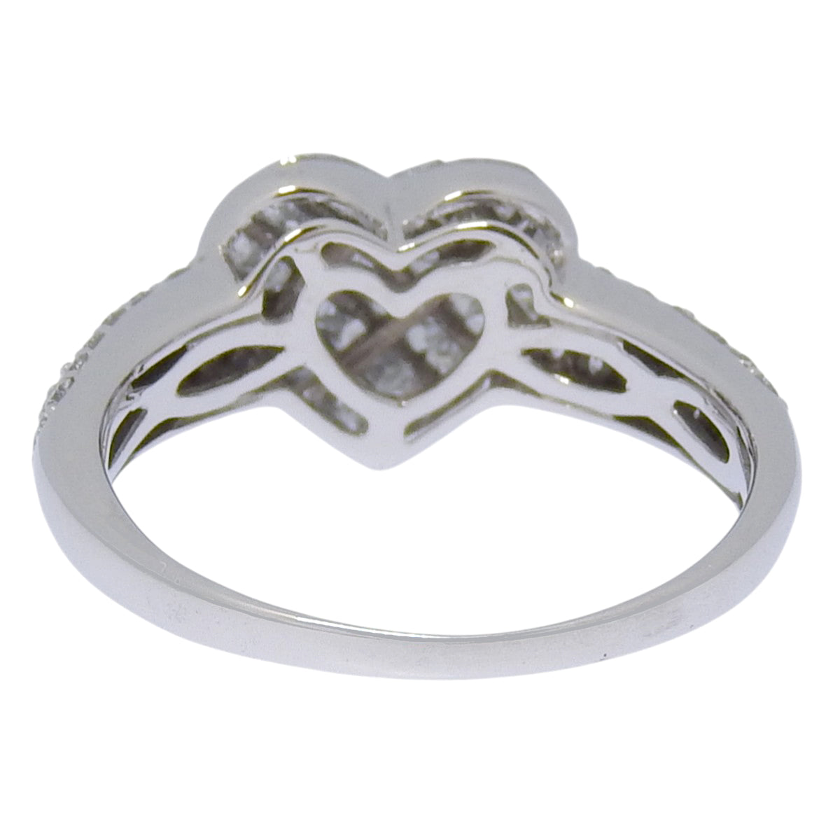 Diamond Heart Ring D1.60 K18 White Gold WG