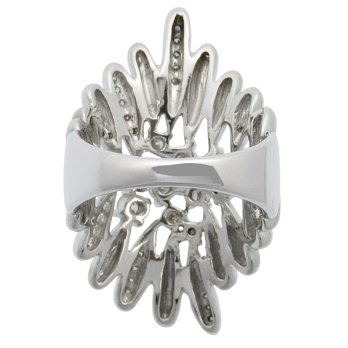 钻石戒指 0.74克拉 18K白金 WG 大款设计