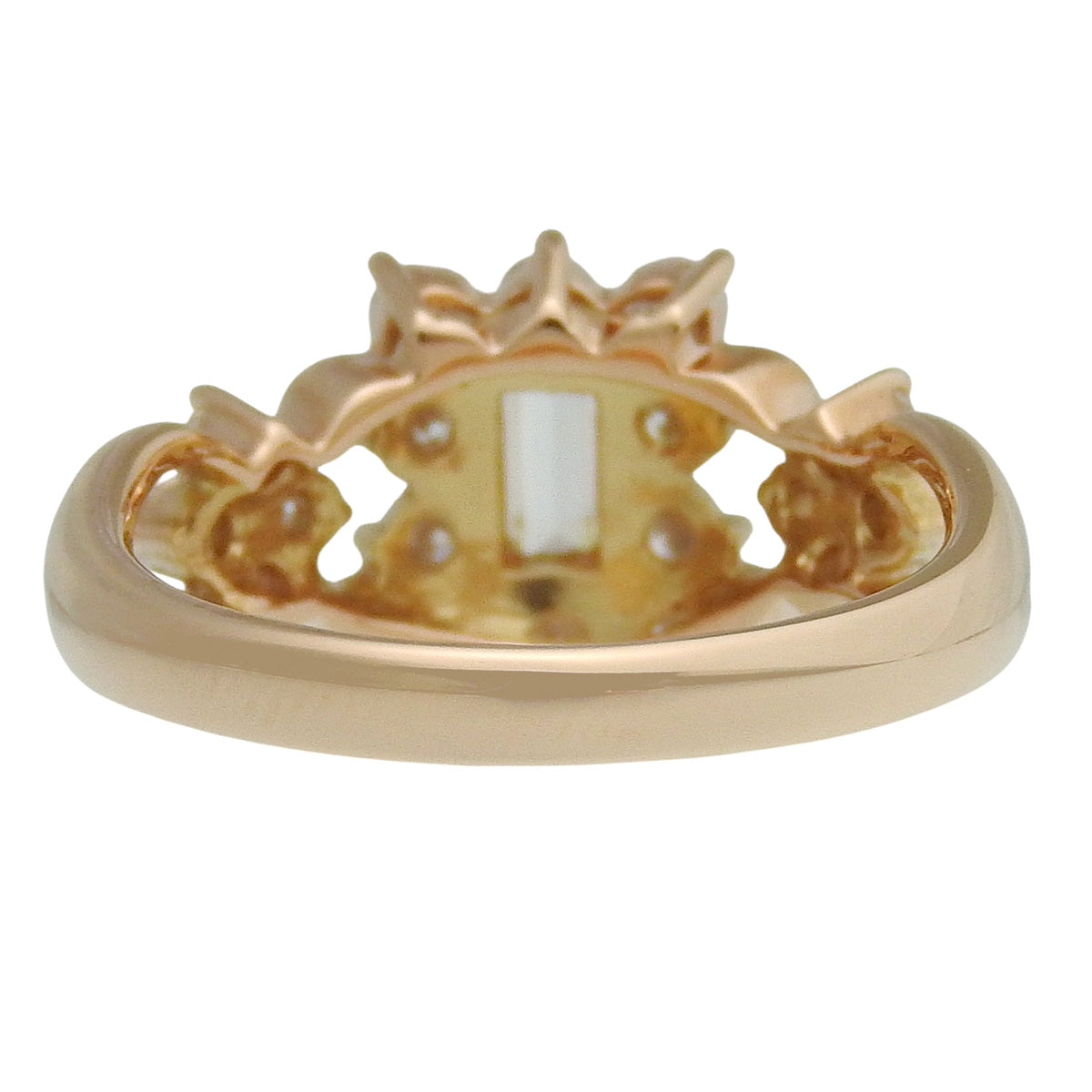 钻石戒指 D0.254,0.90 K18 粉红金 PG