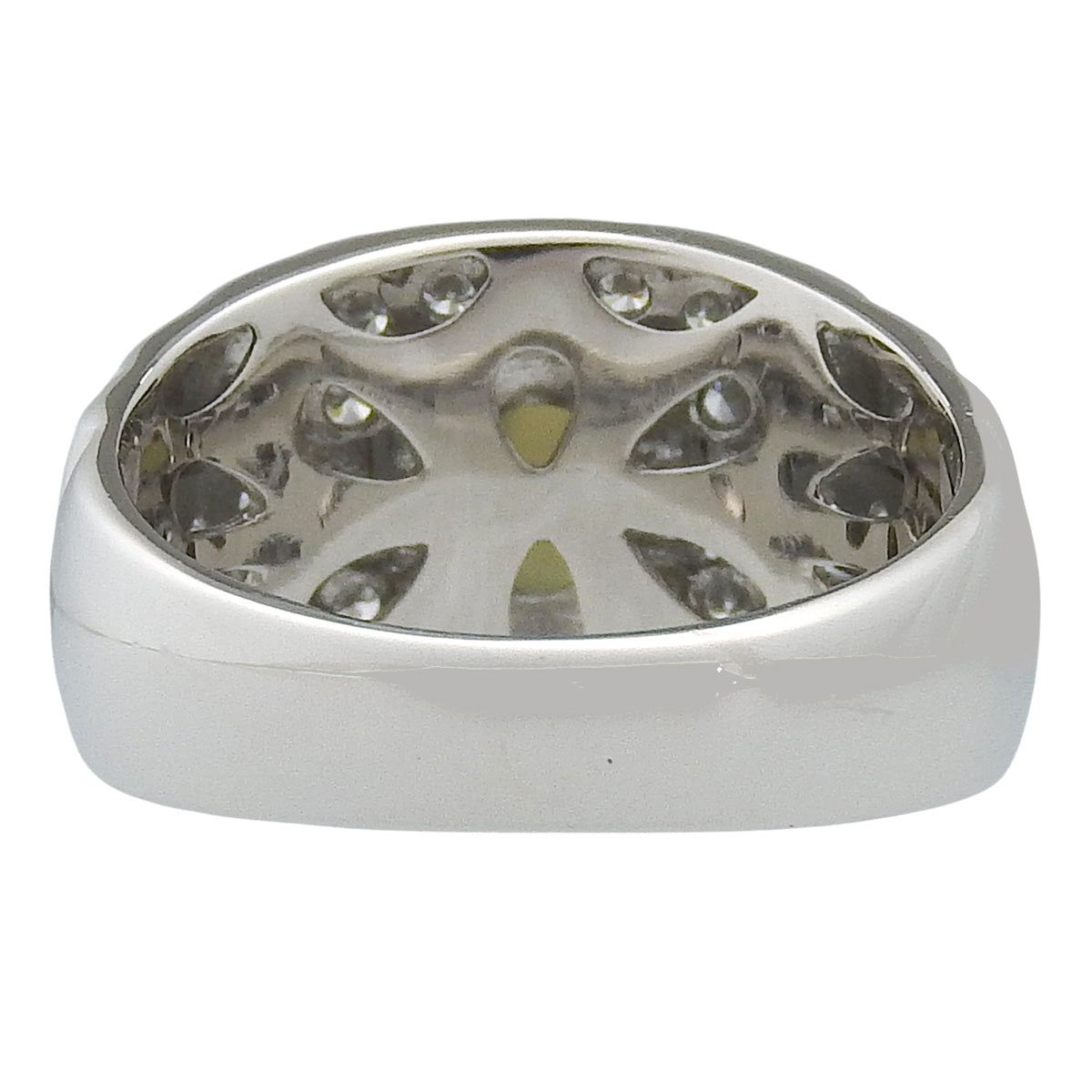 クリソベリルキャッツアイ ダイヤモンド リング CE1.22/D0.54 K18 ホワイトゴールド WG