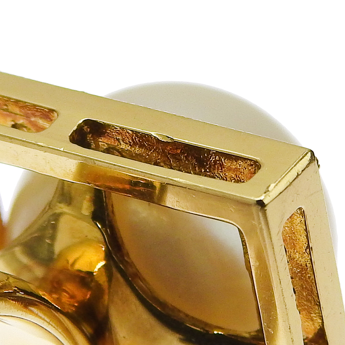 珍珠钻石戒指 D0.74 K18 黄金 YG 配饰 珠宝