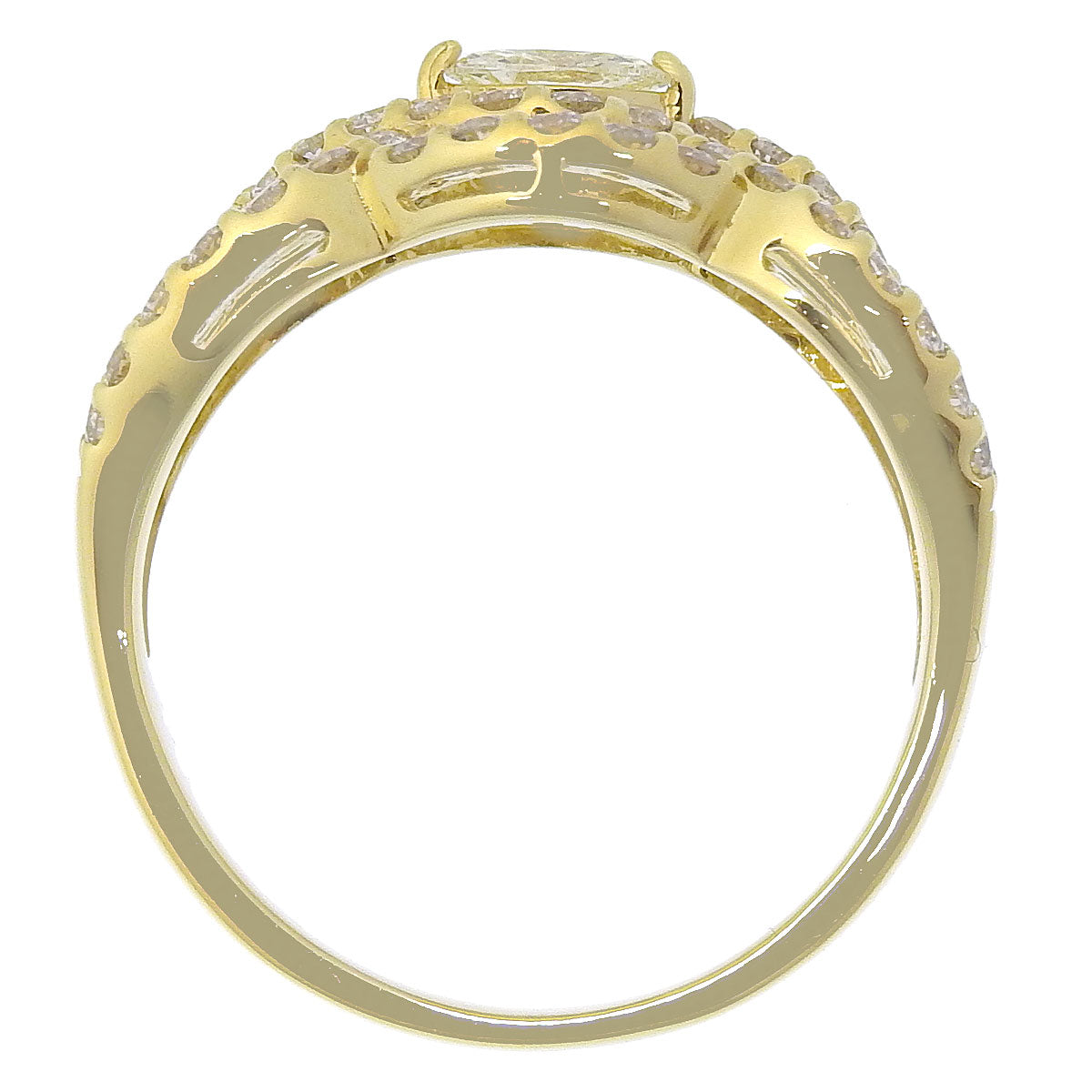 ダイヤモンド リング D1.00 K18 イエローゴールド YG