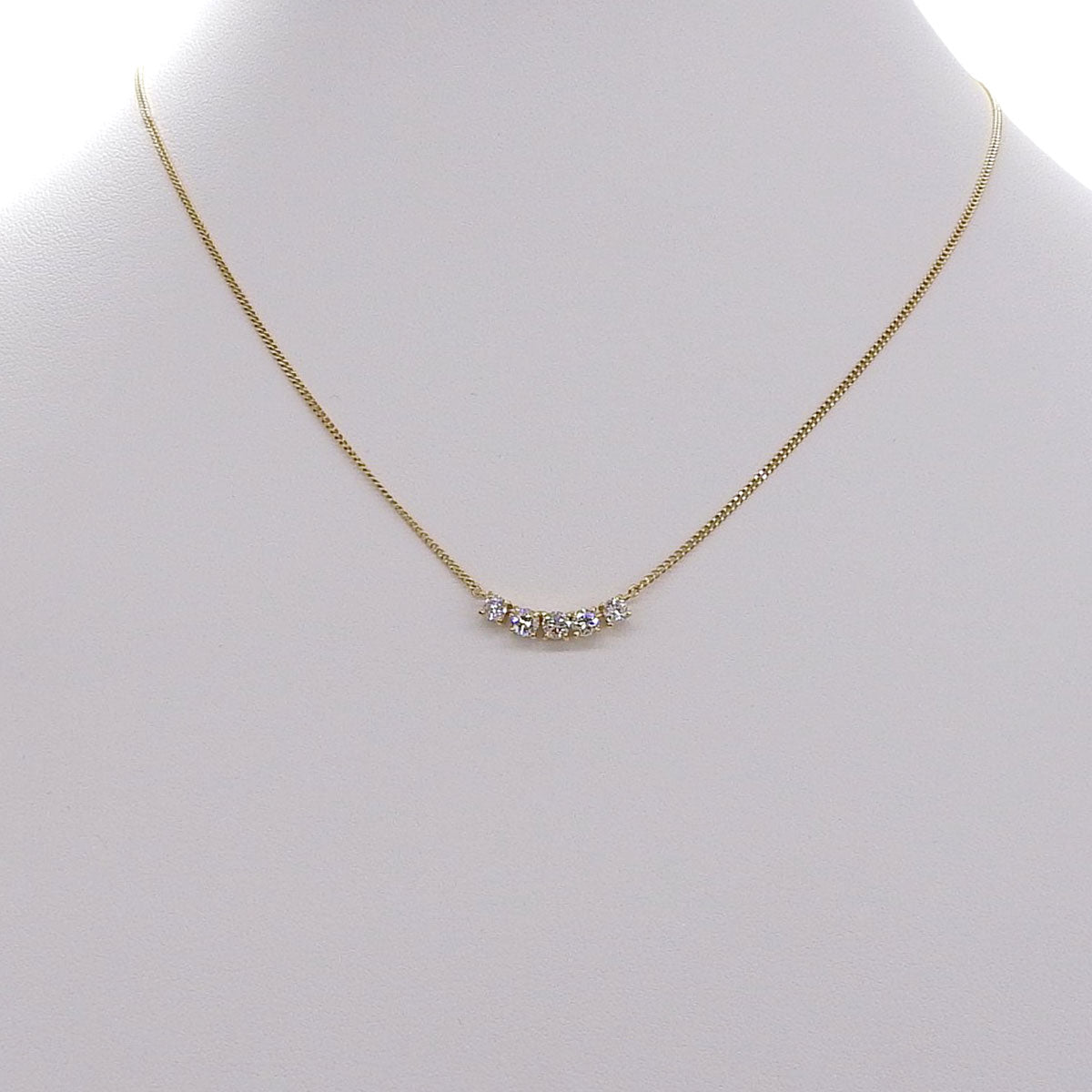 5P钻石项链 D0.51 K18 黄金 YG