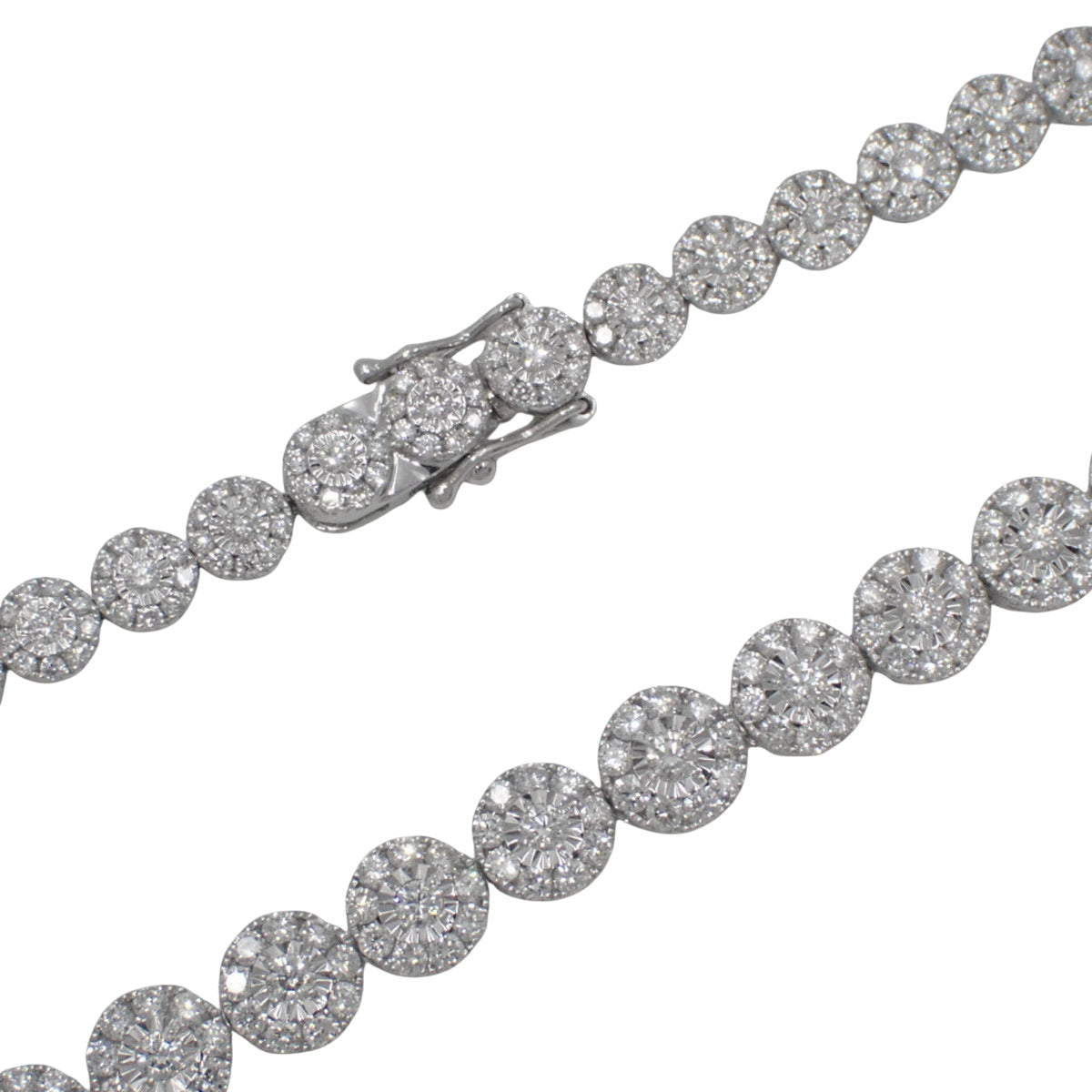 Diamond Tennis Necklace D8.15 K18 White Gold WG