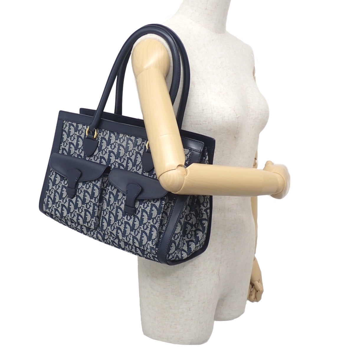 Trotter 手提包 复古帆布和皮革