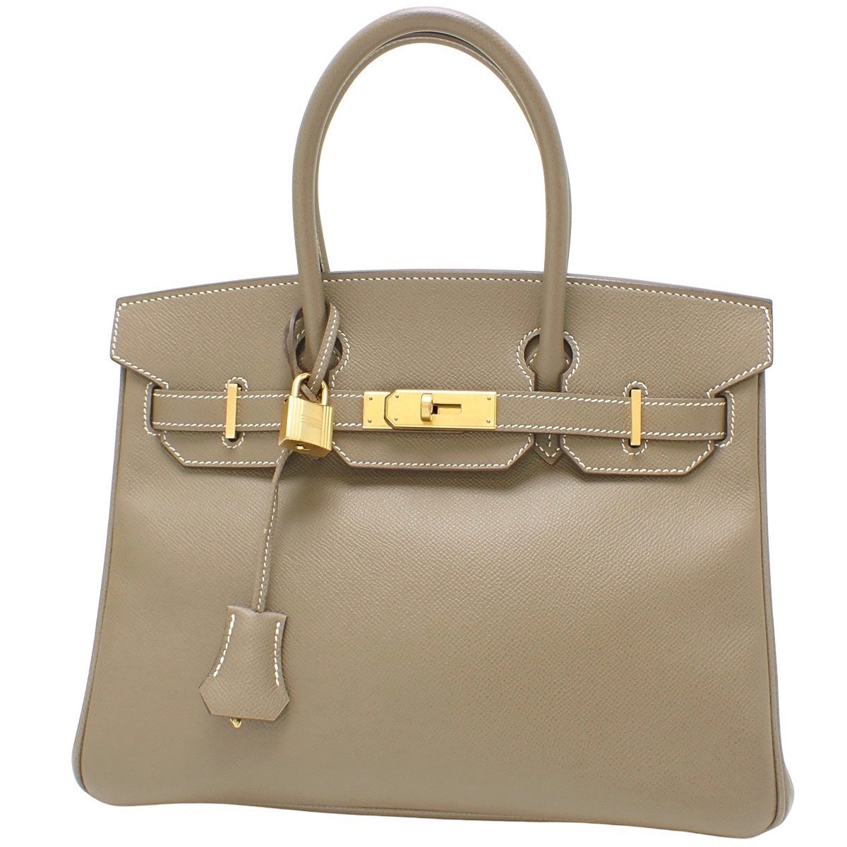 Birkin 30 Epsom Leather Etoupe/Etoupe D Stamp