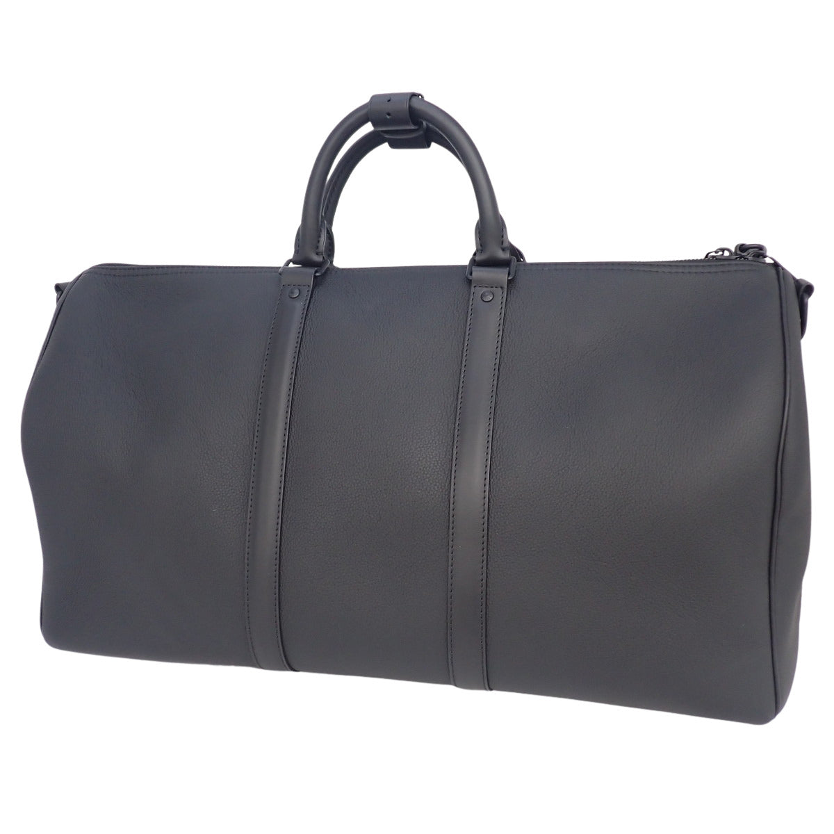 LV Aerogram Keepall Bandouliere 50 粒面小牛皮 黑色 M21420