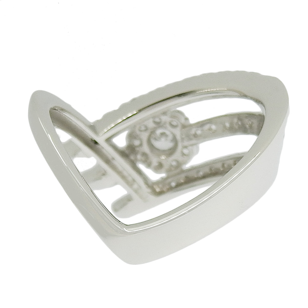 三排钻石设计戒指 D0.74 铂金 Pt900