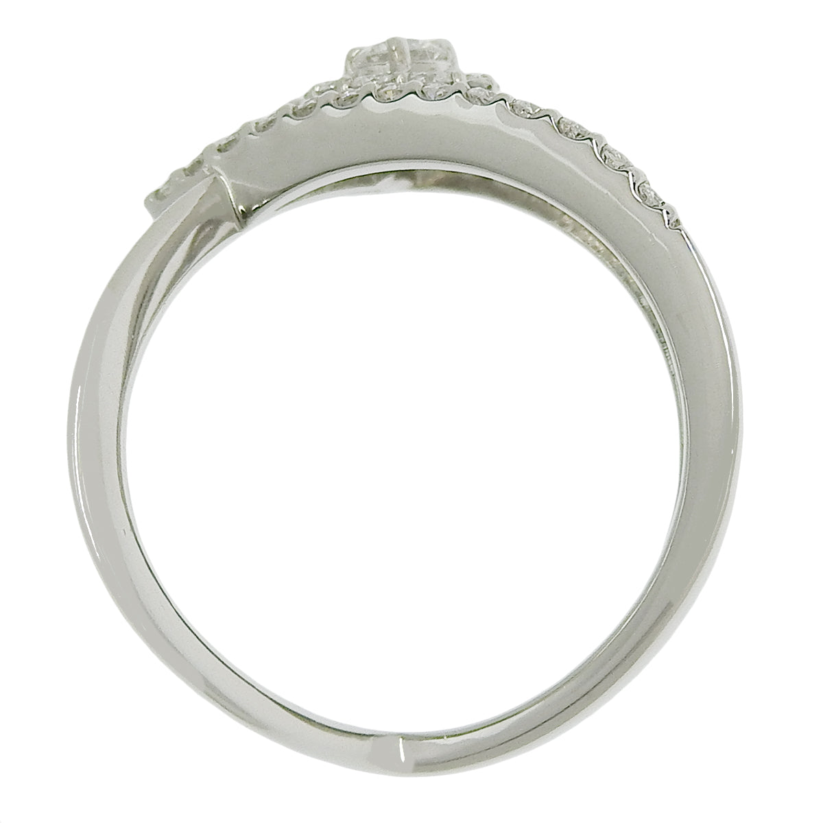 3列ダイヤモンド デザインリング D0.74 プラチナ Pt900