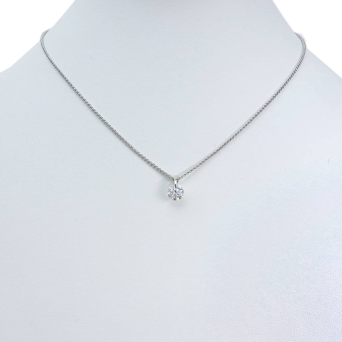 Single-diamond necklace, 1.001 carats, platinum (Pt850 and Pt900)