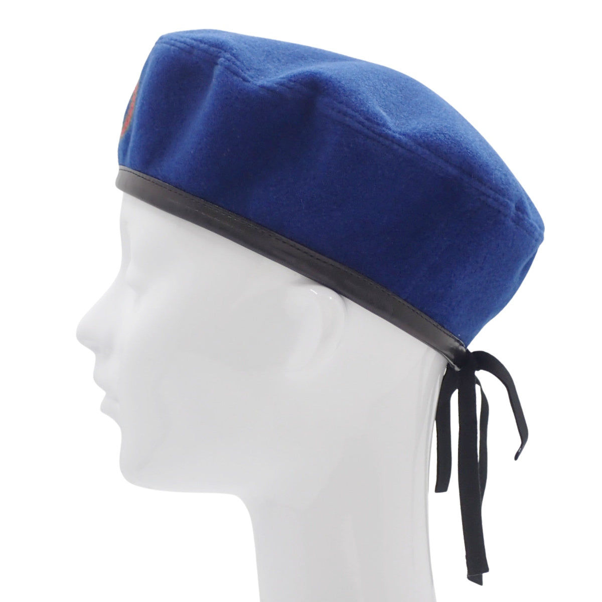 GG Beret Interlocking GS Polyester Acrylic Leather
