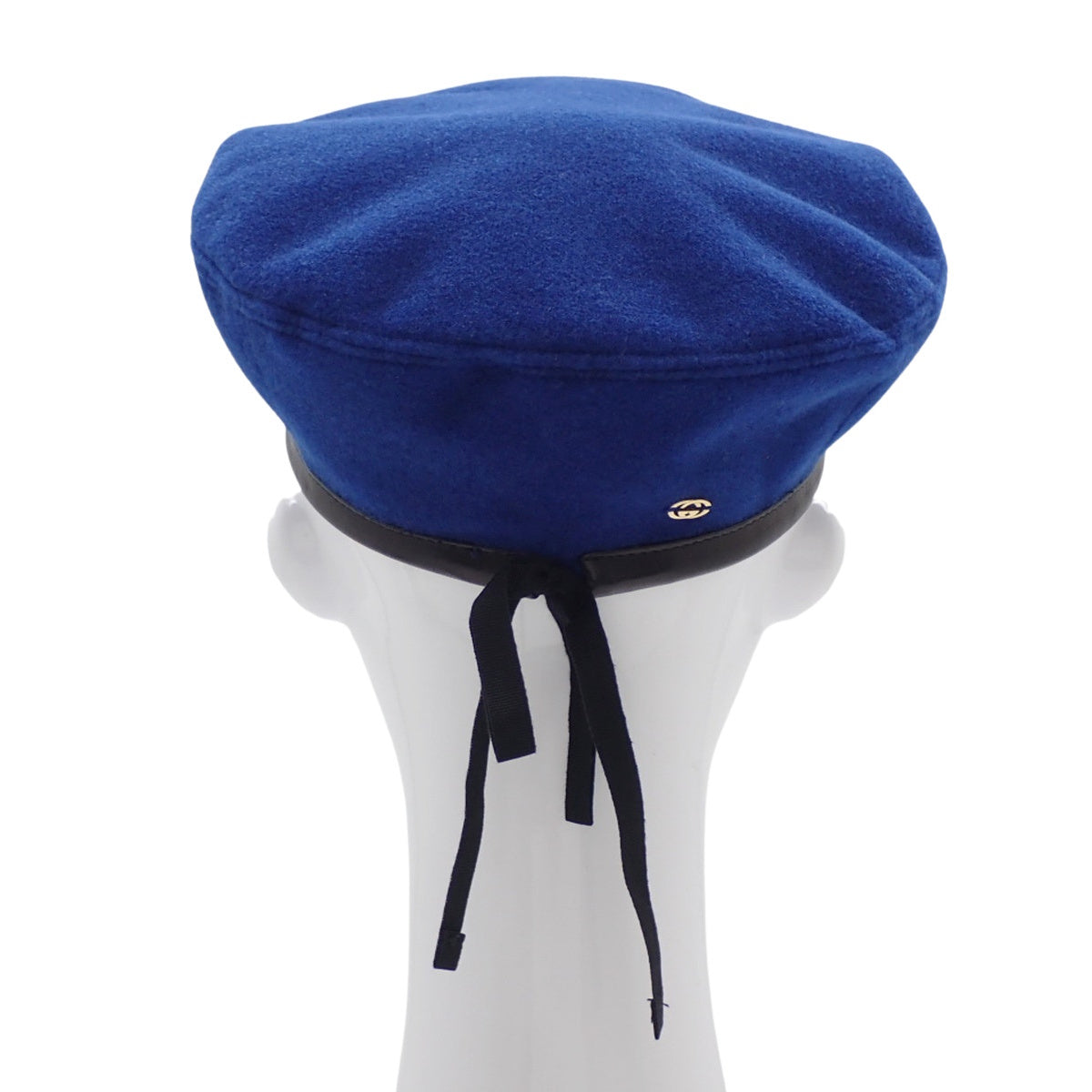 GG Beret Interlocking GS Polyester Acrylic Leather