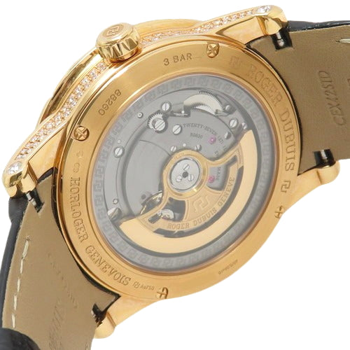 [Warranty included] RDDBEX0863 Excalibur PG/Leather Automatic Watch, Pink Gold, Limited Edition of 8, Diamond