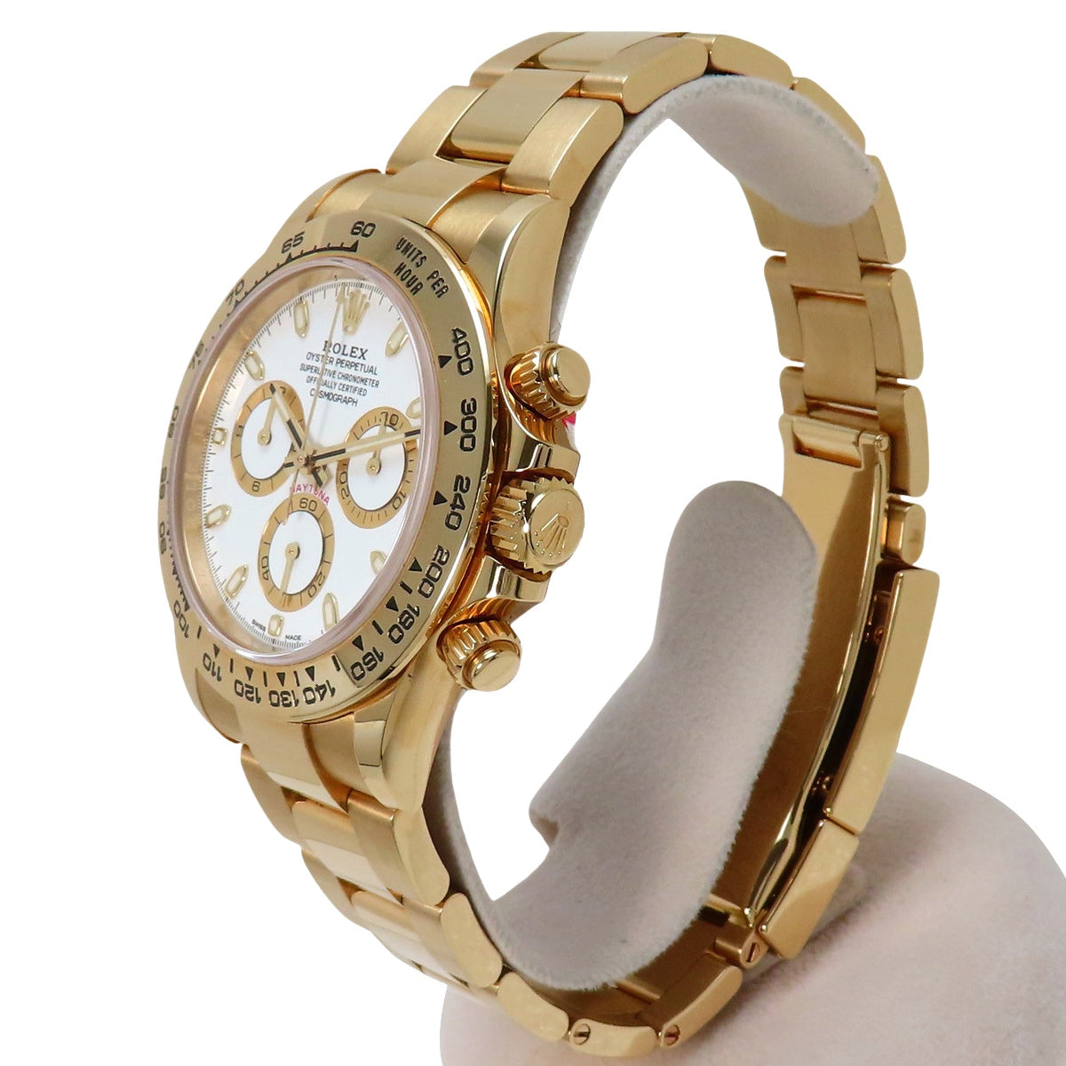 116508 Daytona YG, random serial number, automatic winding, white dial.
