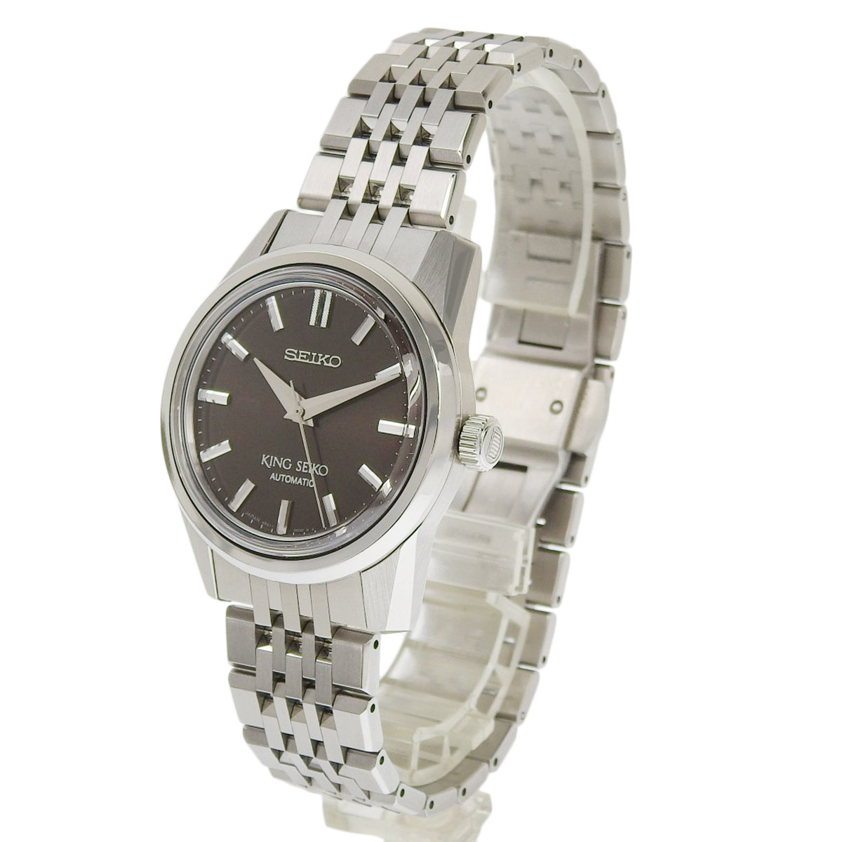 King Seiko SDKS007 6R31-00D0 SS Dark Brown Automatic Men's Watch