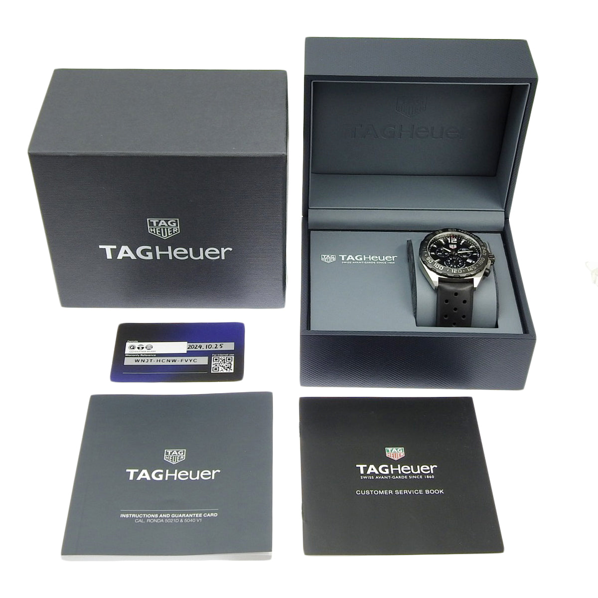 CAZ1010.FT8024 一级方程式计时码表 不锈钢/橡胶 石英表带 黑色