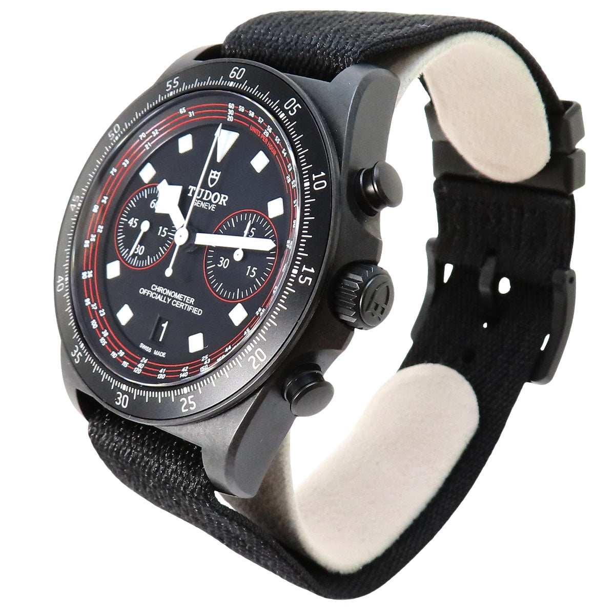 25827KN 帝舵表 Pelagos FXD 计时碳纤维/织物表带 自动上链 黑色