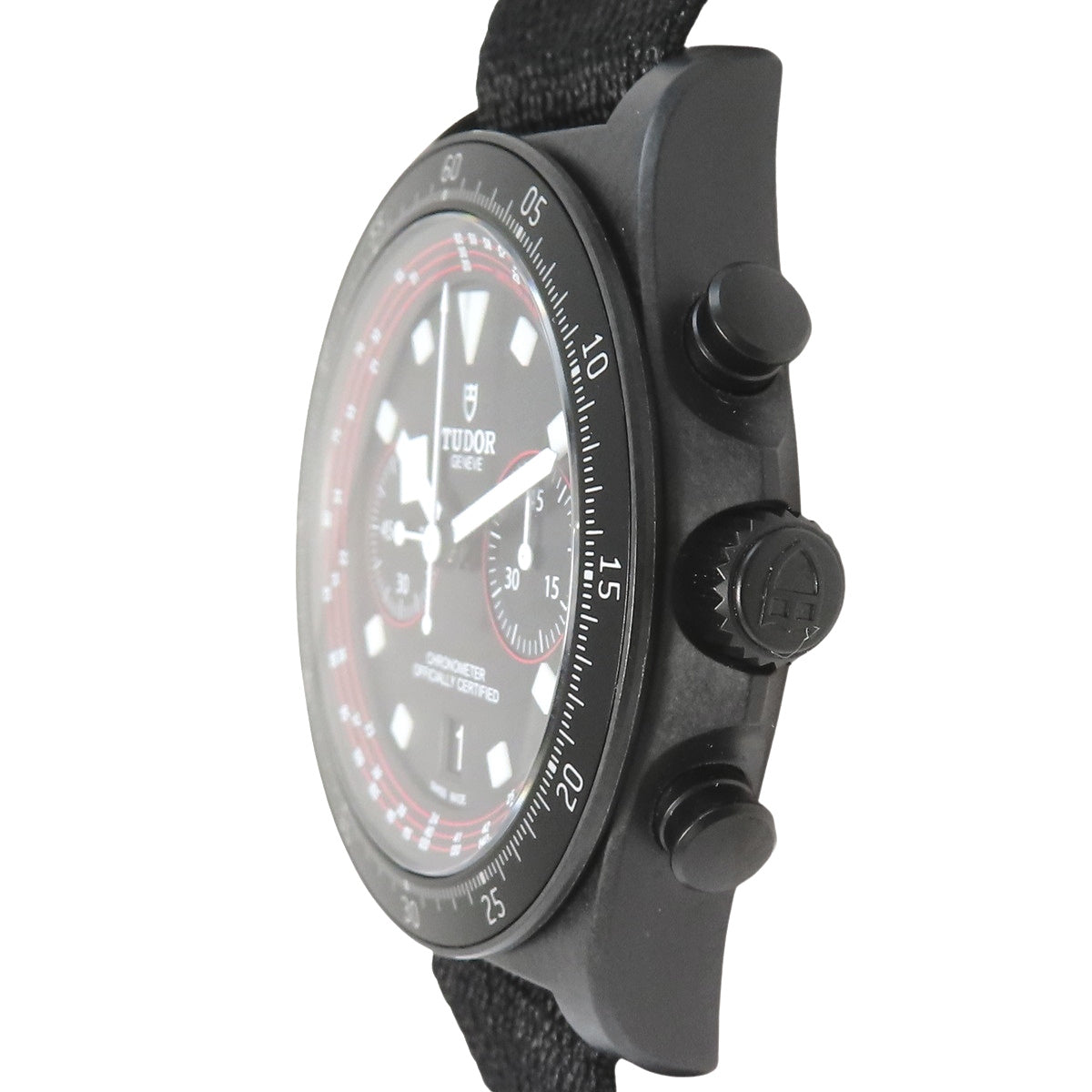 25827KN 帝舵表 Pelagos FXD 计时碳纤维/织物表带 自动上链 黑色