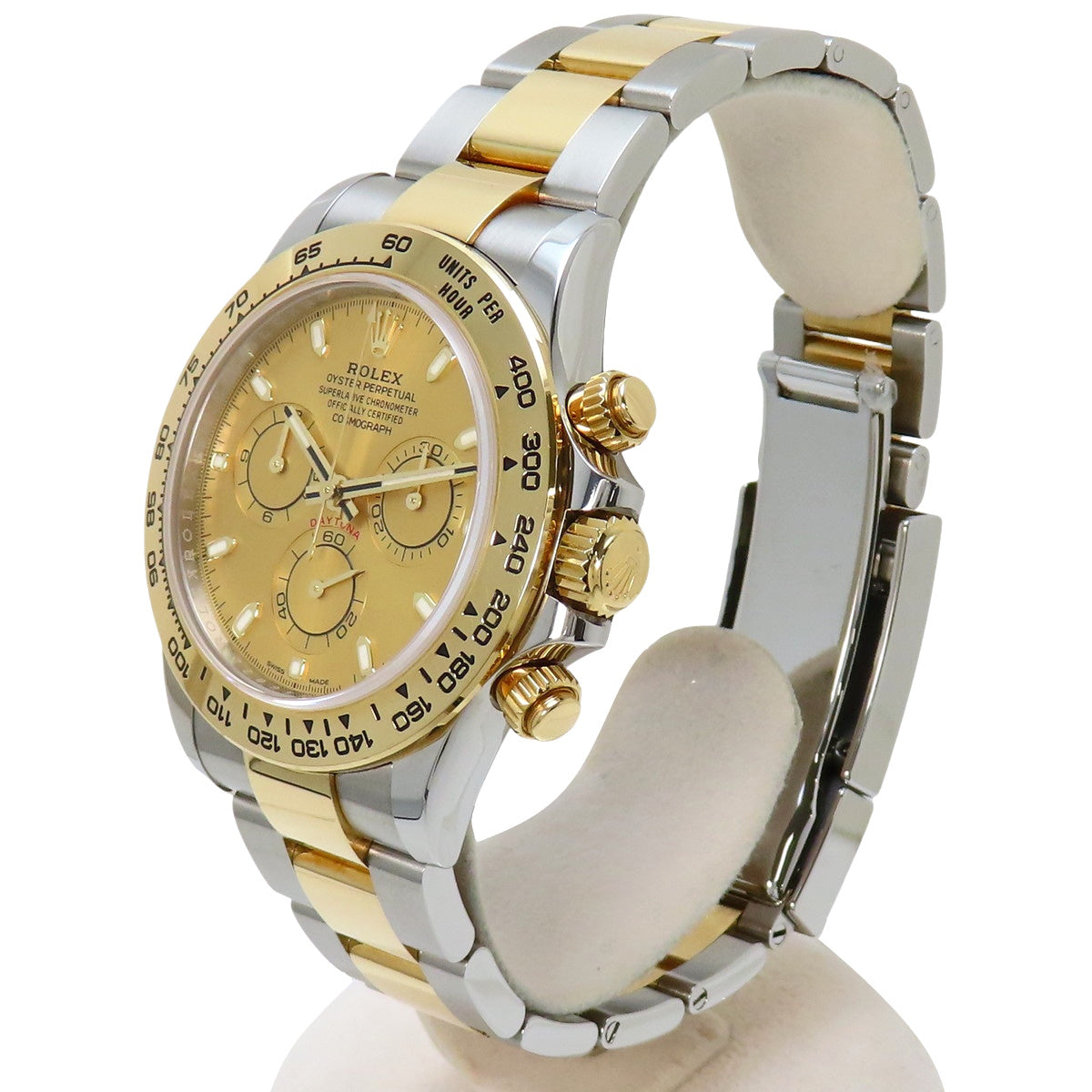 116503 Daytona YG/SS, random serial number, automatic winding, champagne gold.