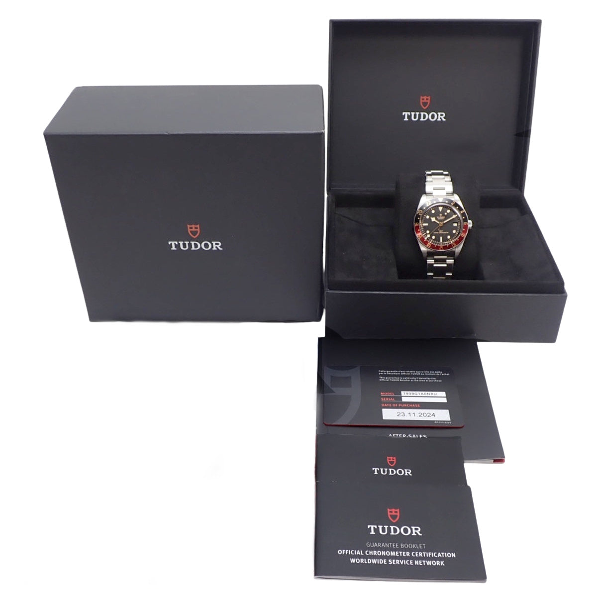 【2024年保修卡附】7939G1A0NRU 黑色海湾58 GMT SS 自动上链 黑色