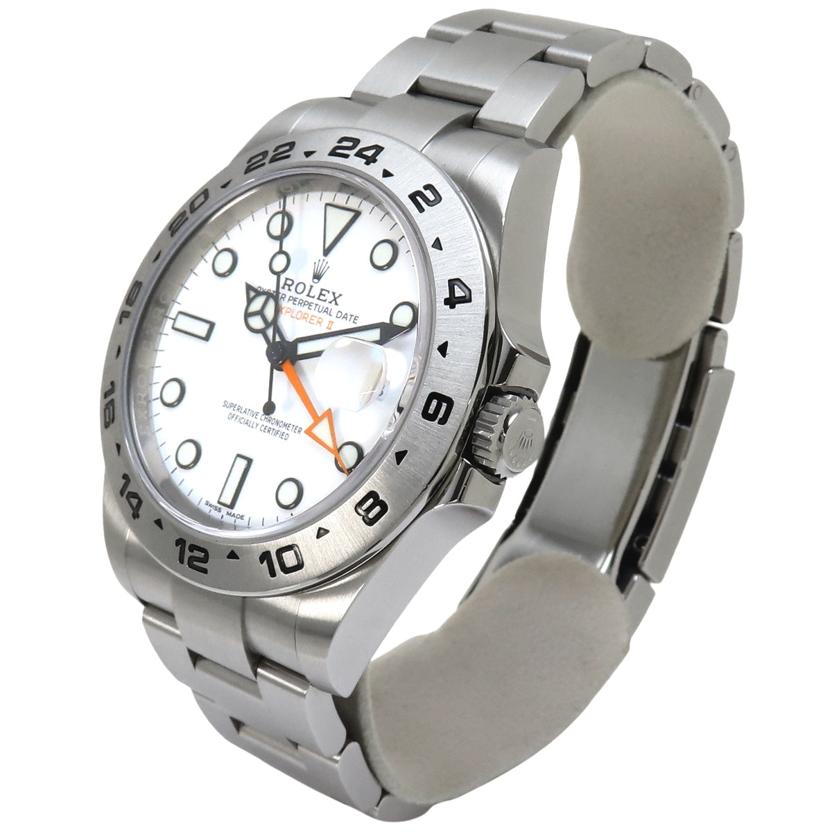 [保修] 216570 Explorer II 不锈钢自动腕表，随机编号，白色