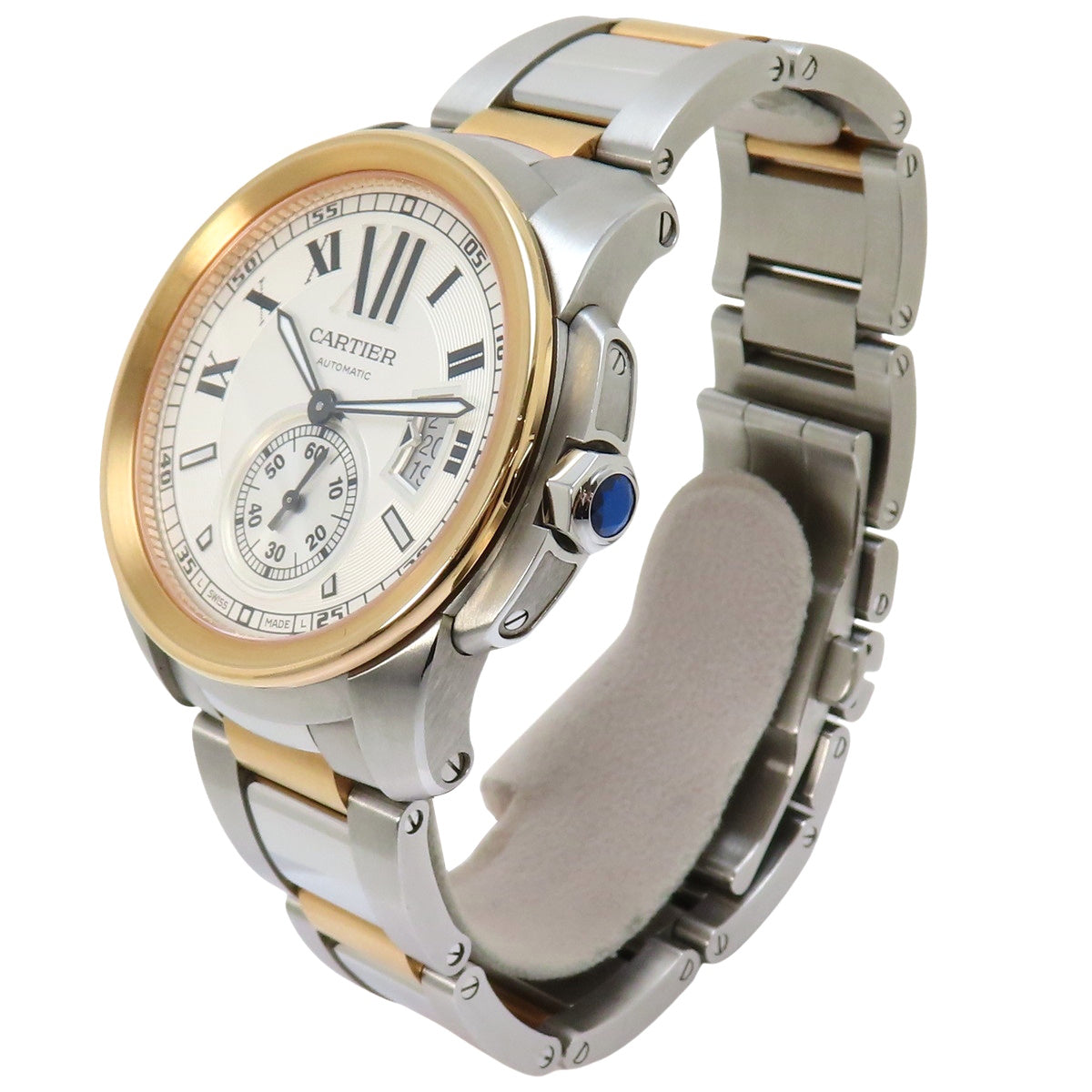 卡地亚卡利伯系列W7100036 PG/SS银色自动腕表