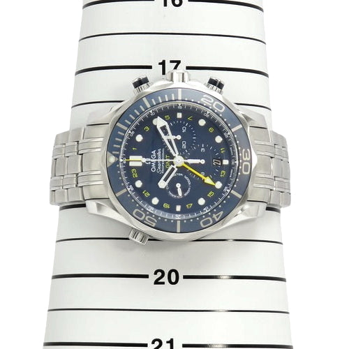 [Warranty included] 212.30.44.52.03.001 Seamaster Diver 300m Stainless Steel Automatic Blue Chronograph GMT