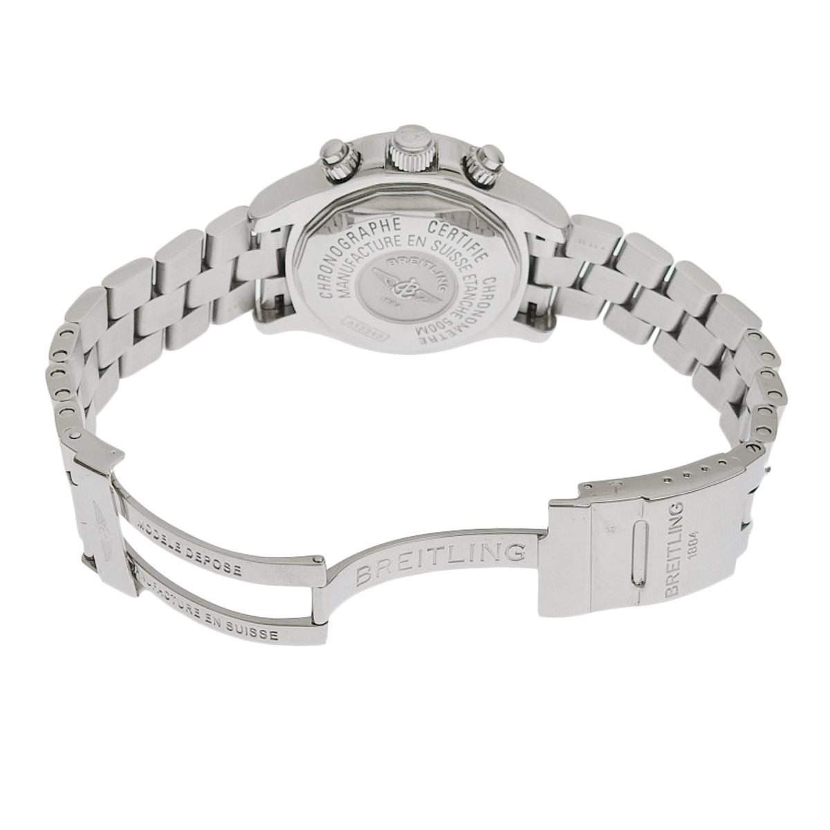 超级海洋计时码表星期日历 A13340 不锈钢黑色自动男士腕表