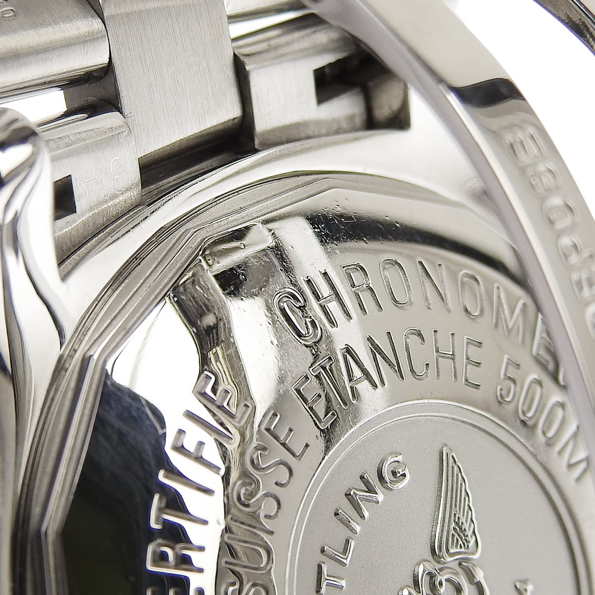 超级海洋计时码表星期日历 A13340 不锈钢黑色自动男士腕表