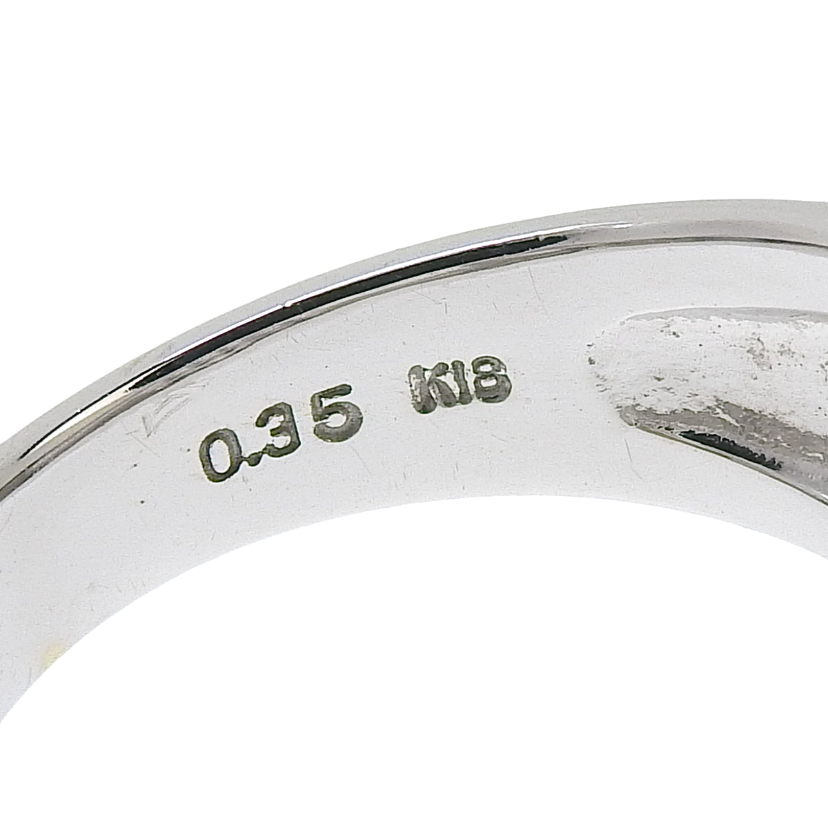 钻石戒指，钻石D0.35，18K白金WG