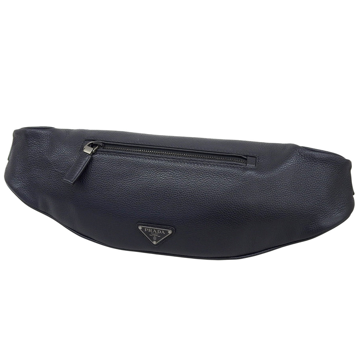 Navy Leather Waist Bag 2VL010
