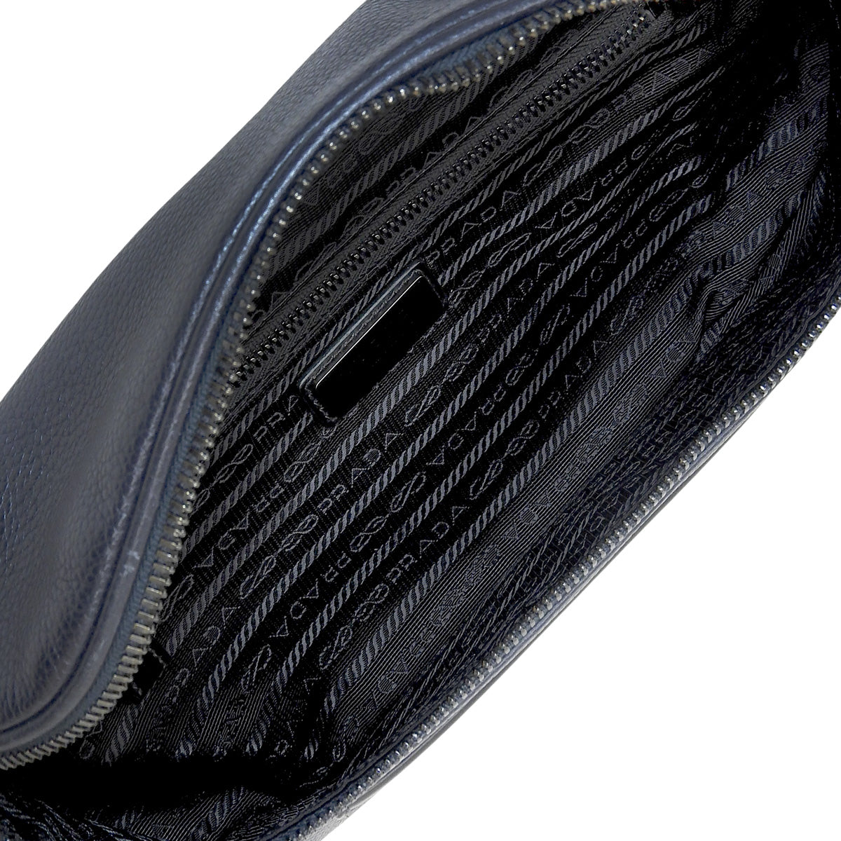 Navy Leather Waist Bag 2VL010