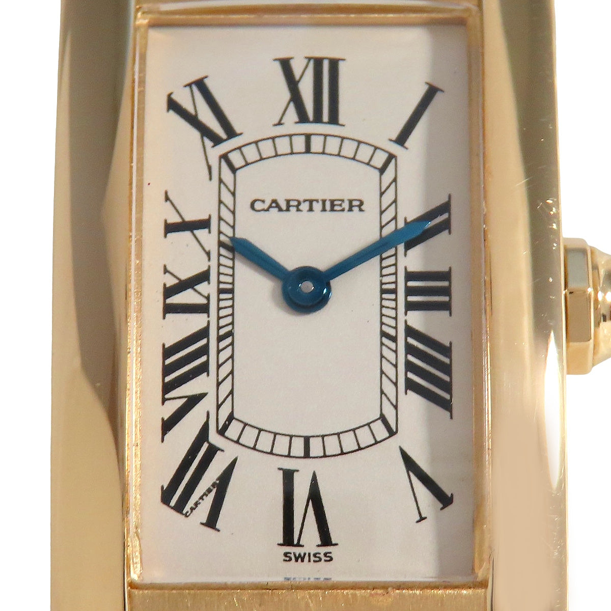 Tank Américaine SM W2601556 YG/Leather Ivory Quartz Ladies