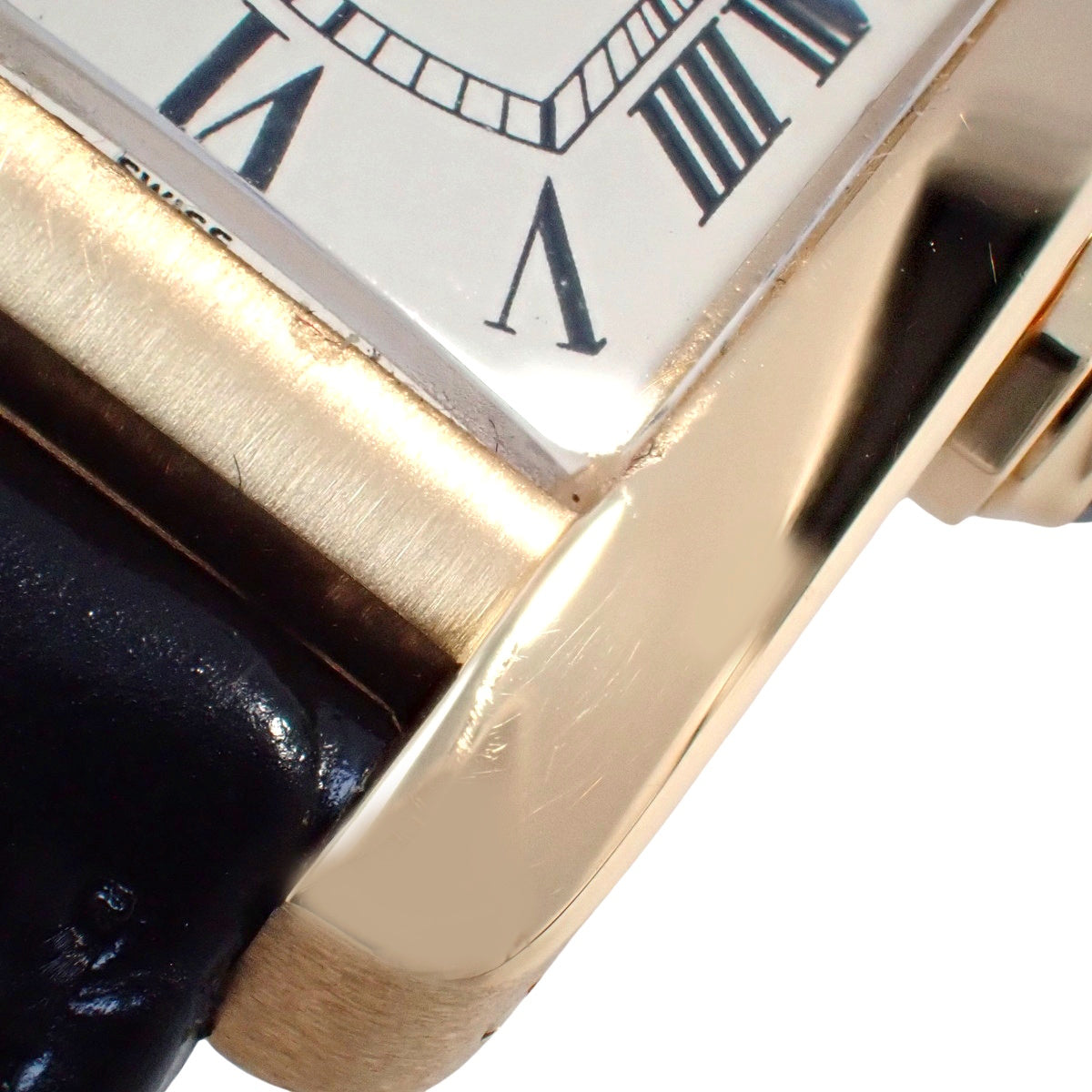 Tank Américaine SM W2601556 YG/Leather Ivory Quartz Ladies