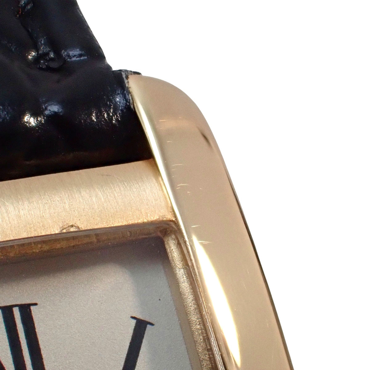 Tank Américaine SM W2601556 YG/Leather Ivory Quartz Ladies