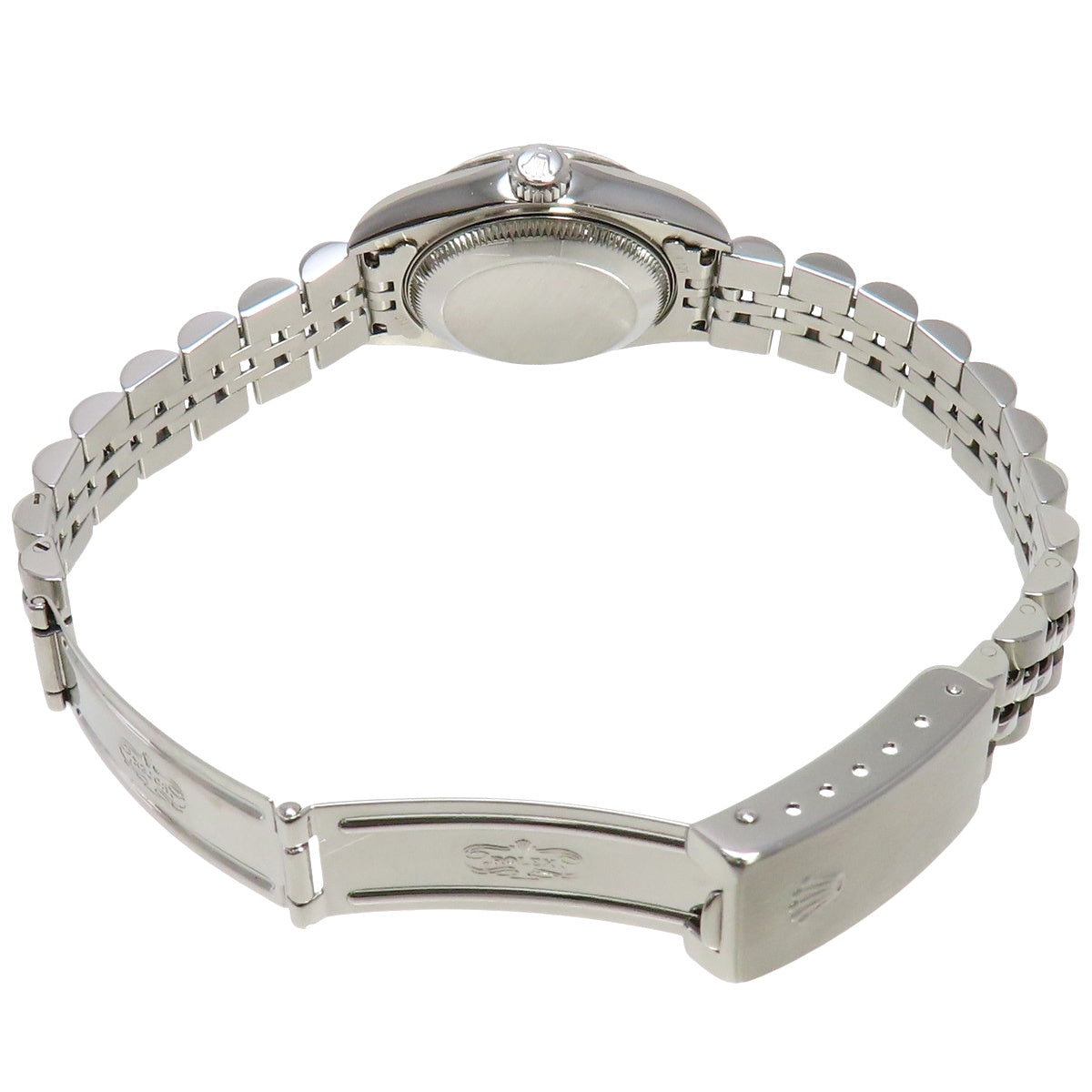 69174G Datejust 白金/不锈钢自动腕表，镶嵌 10 颗钻石