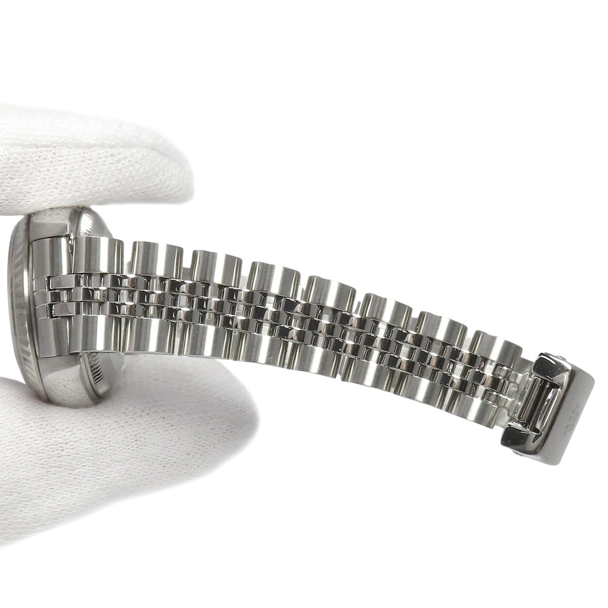 69174G Datejust 白金/不锈钢自动腕表，镶嵌 10 颗钻石