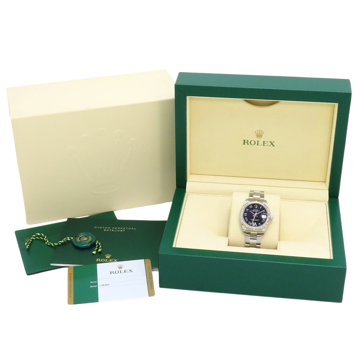 日志型31 178344 WG/SS 随机编号 紫色表圈镶钻 VI型钻石 自动上链