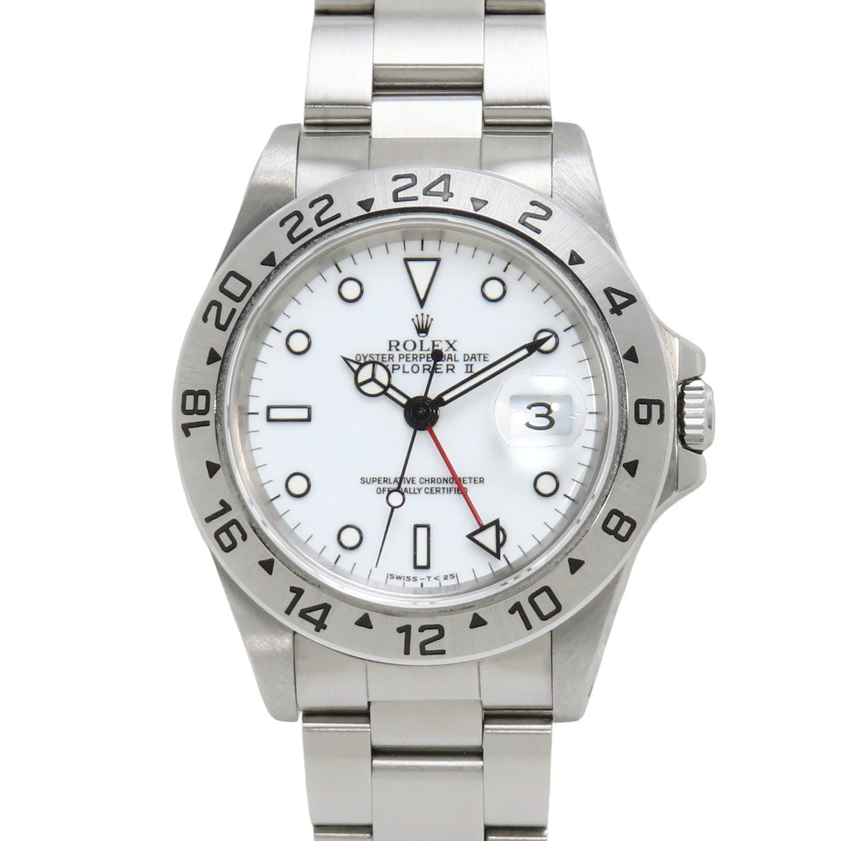 16570 探险家型II 不锈钢 U字头 自动上链 白色