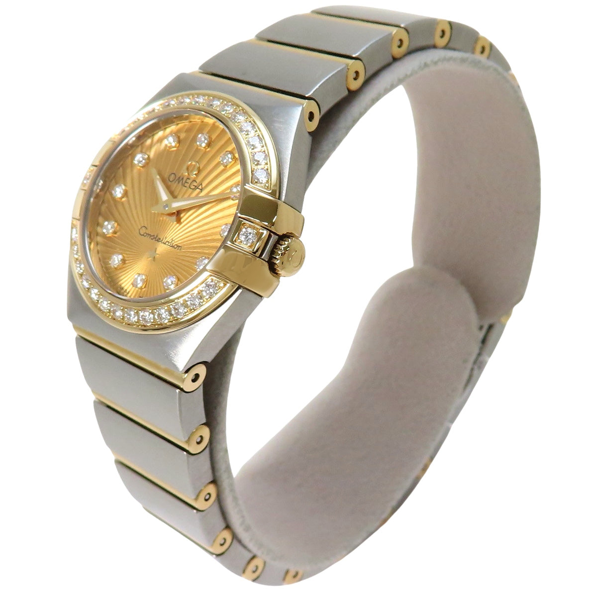 123.25.24.60.58.001 星座系列 黄金/精钢 石英表 镶钻表圈