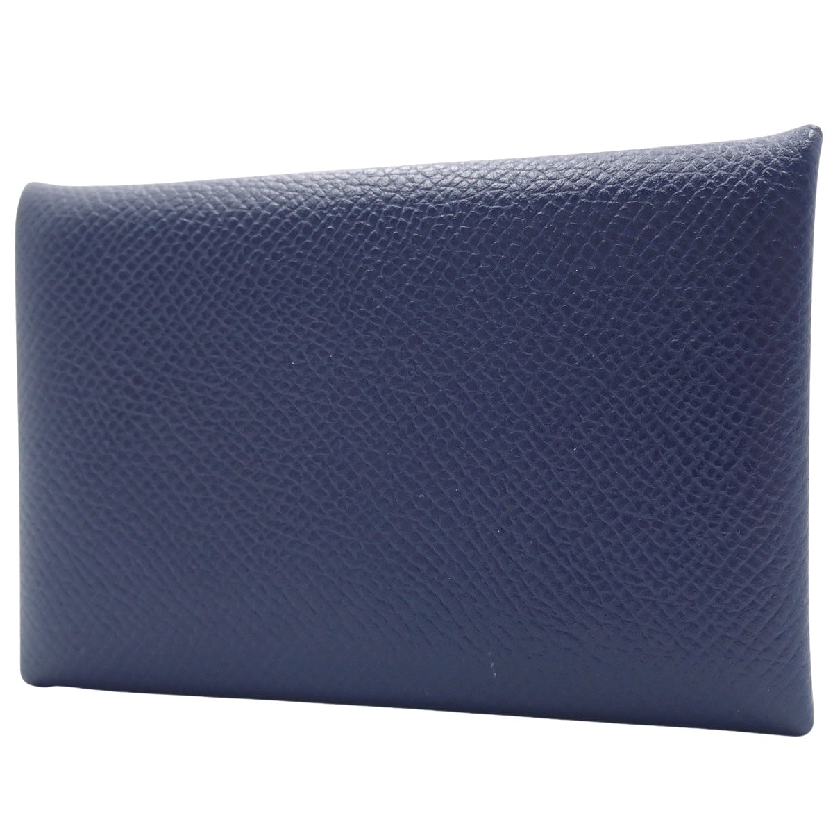 Calvi Epsom leather bag in palladium hardware, blue navy with T stamp