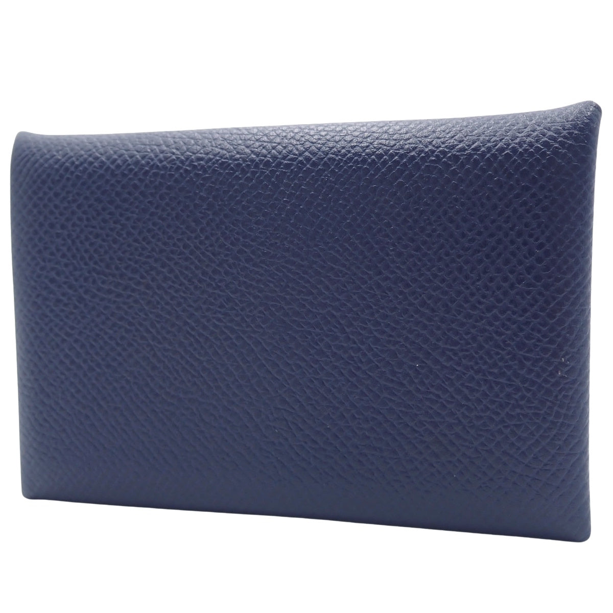 Calvi Epsom leather bag in palladium hardware, blue navy with T stamp